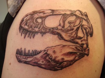 Tyrannosaurus Skull Tattoo